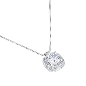Monaco Stardust Halskette mit 1,2 ct Moissanit, rhodiniertes 925er Sterlingsilber