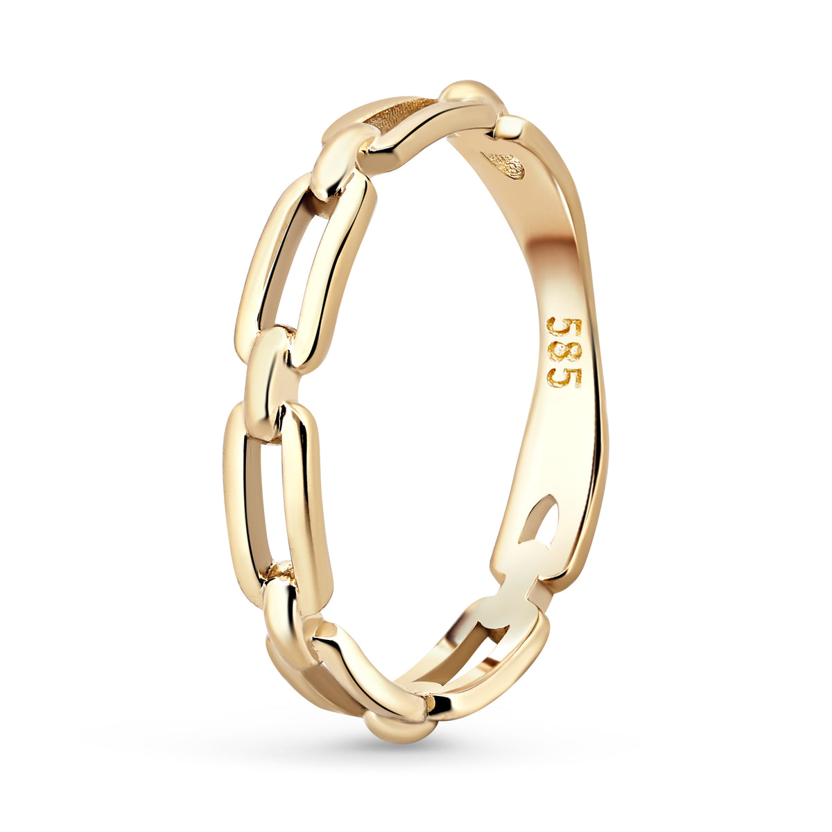 inel aur 14k model lant bijuterie moderna eleganta cadou femei design versatil maison stephanie