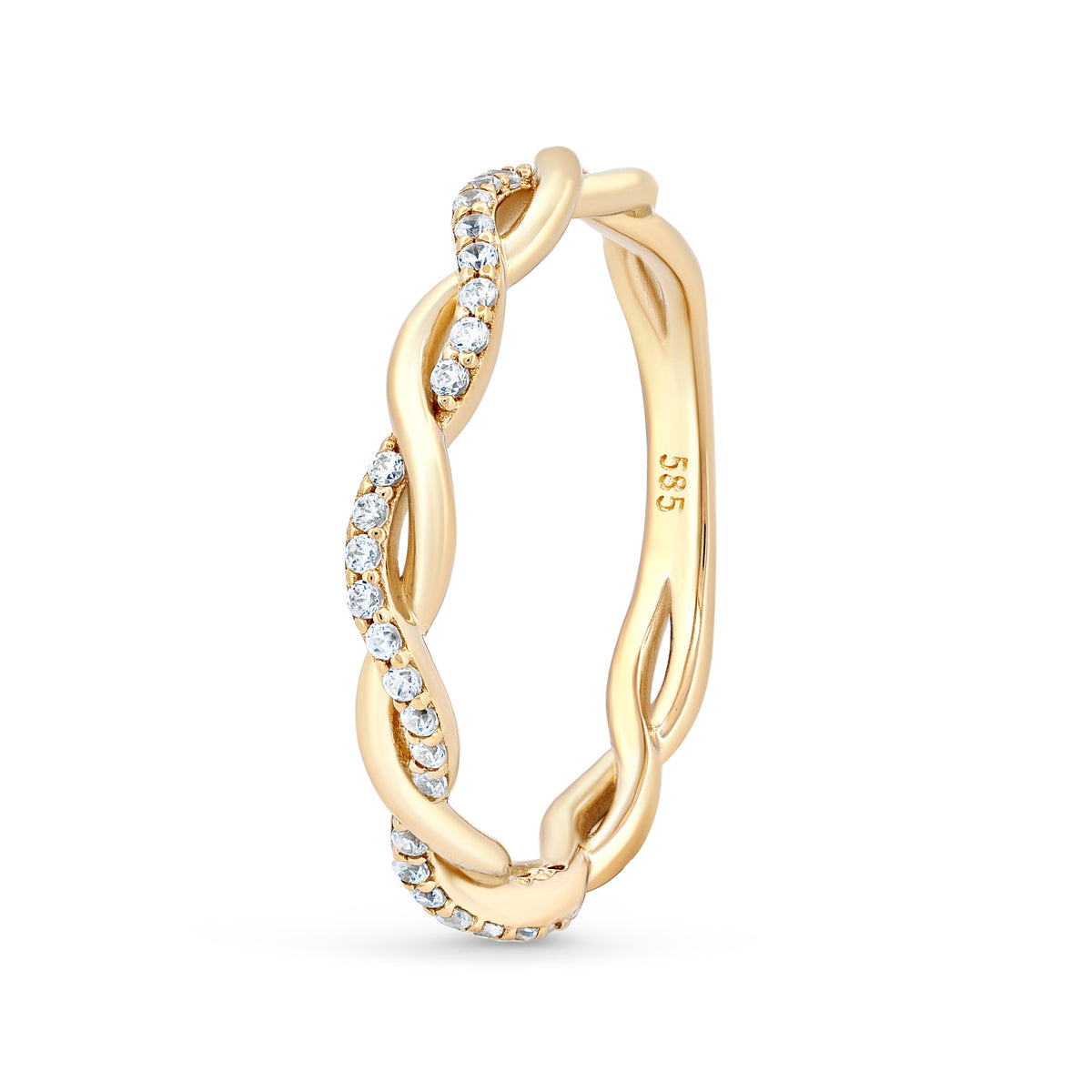 inel aur 14k model impletitura rafinat simbol al destinului si al legaturilor durabile bijuterie cadou pentru femei elegante maison stephanie