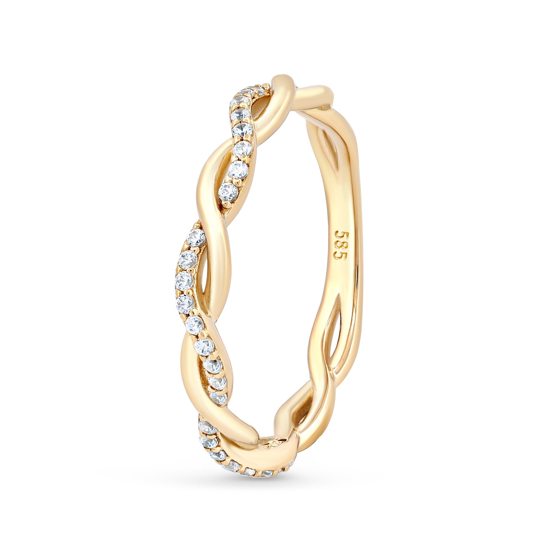 inel aur 14k model impletitura rafinat simbol al destinului si al legaturilor durabile bijuterie cadou pentru femei elegante maison stephanie