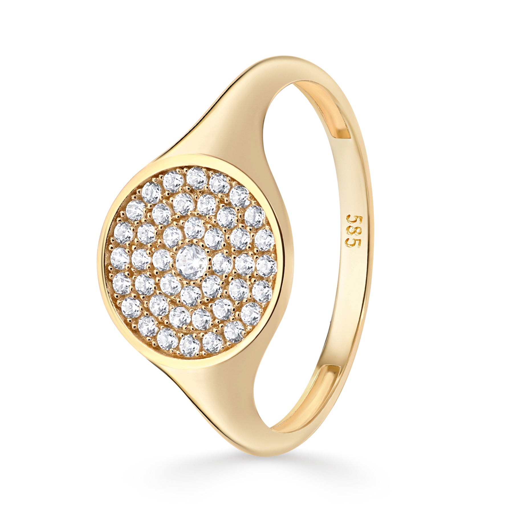 inel din aur 14k cu zirconiu tip diamant design sofisticat cadou elegant pentru femei bijuterie rafinata si moderna