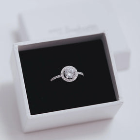 Inel Muse argint 925 cu piatră zirconiu – bijuterie elegantă, strălucire delicată, design clasic reinterpretat, Maison La Stéphanie.