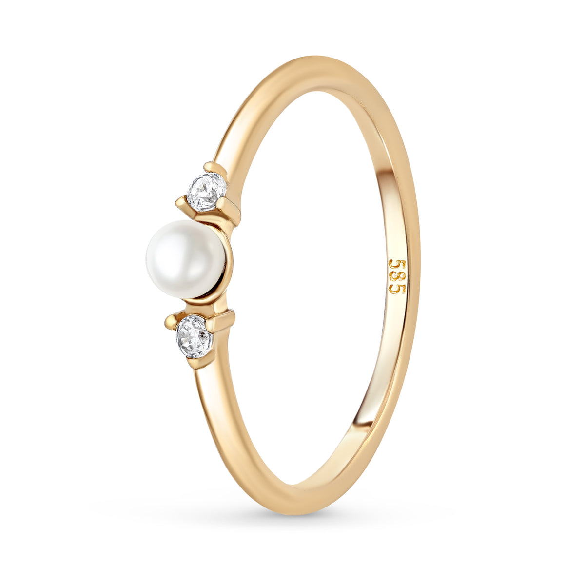 inel aur 14k perla naturala bijuterie fina cadou rafinat femei eleganta clasica