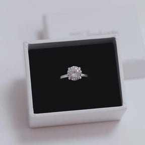 Inel Shine Like a Diamond din argint 925 – inel elegant cu piatră mare zirconiu, strălucire intensă, Maison La Stéphanie.