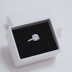 Inel Shine Like a Diamond din argint 925 – inel elegant cu piatră mare zirconiu, strălucire intensă, Maison La Stéphanie.