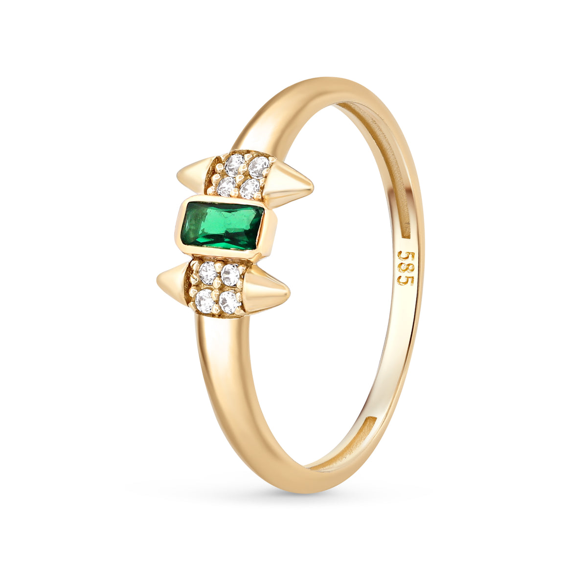 inel aur 14k design curajos si delicat simbol al fortei feminine bijuterie eleganta cadou pentru femei moderne