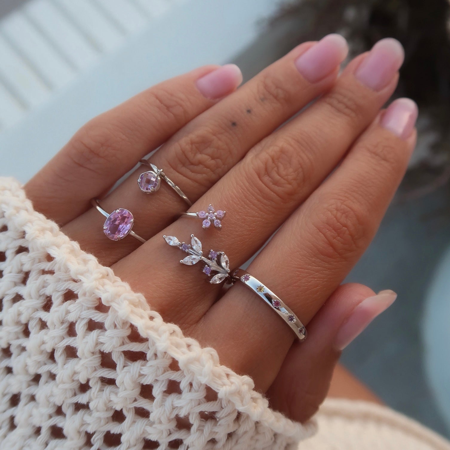 Inel Poème Pastel din argint 925 – Maison La Stéphanie