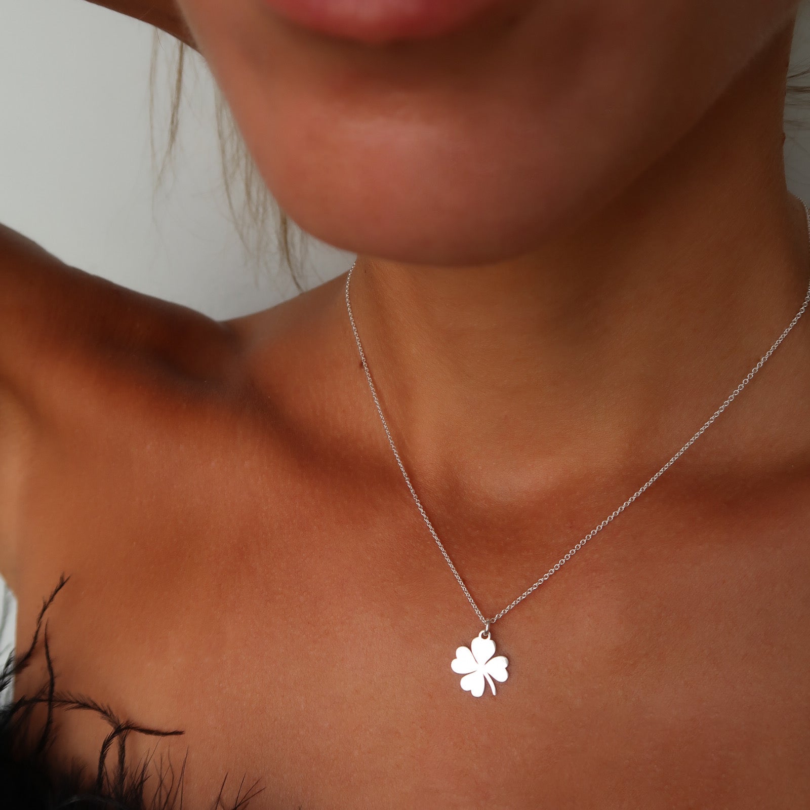 Lucky Clover Silver Necklace