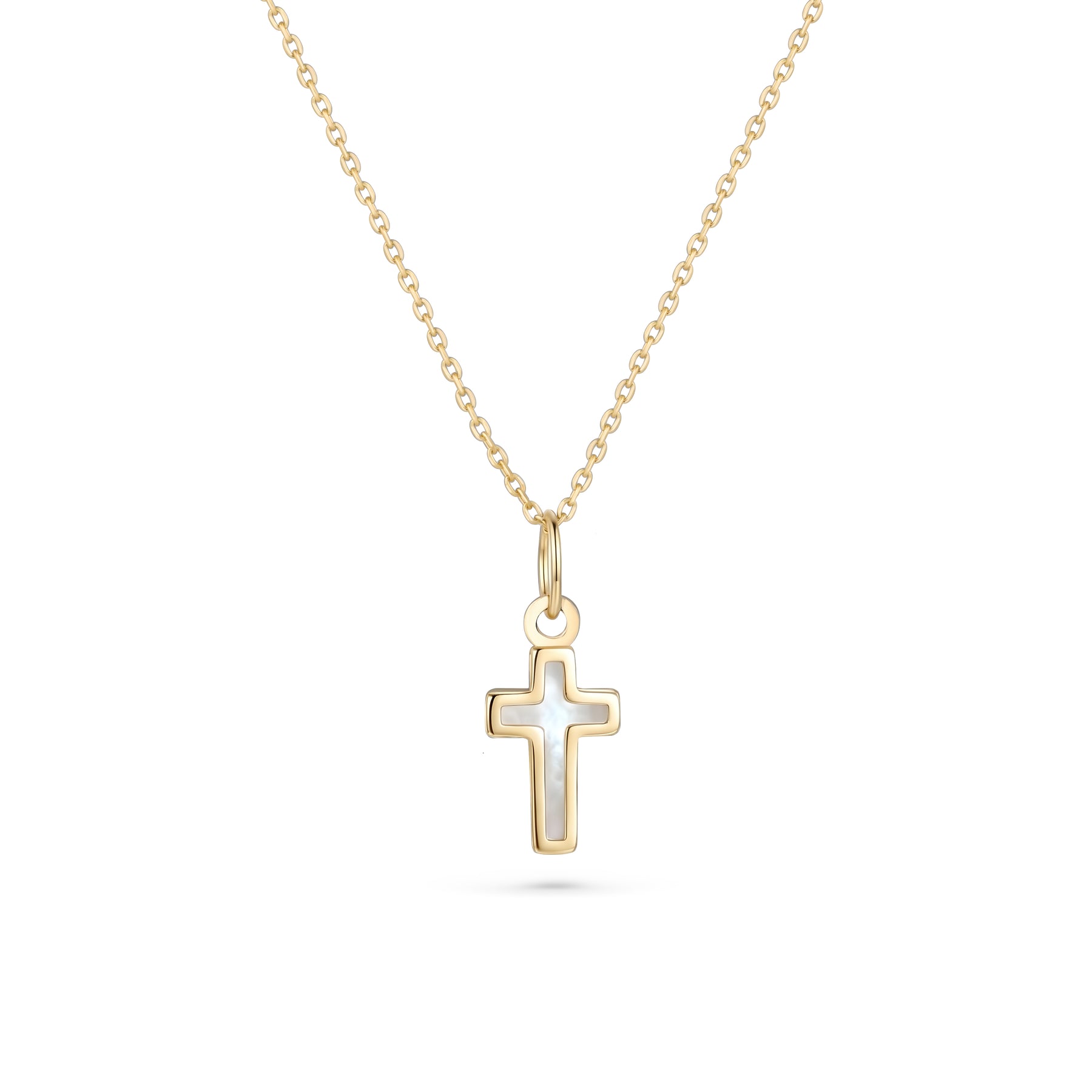 Lănțișor din aur de 8K cu pandantiv White Aura Cross, realizat din aur galben cu email alb și design elegant. Bijuterie simbolică, ideală pentru purtare zilnică sau cadou religios. Include cutie signature și certificat de autenticitate.