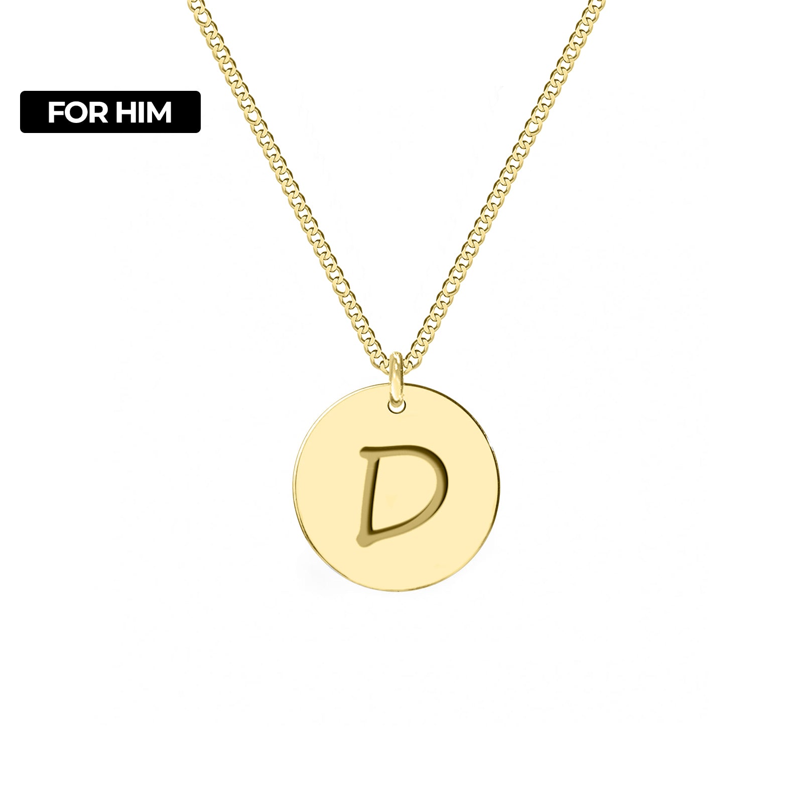 lant aur cu medalion personalizat gravat barbati