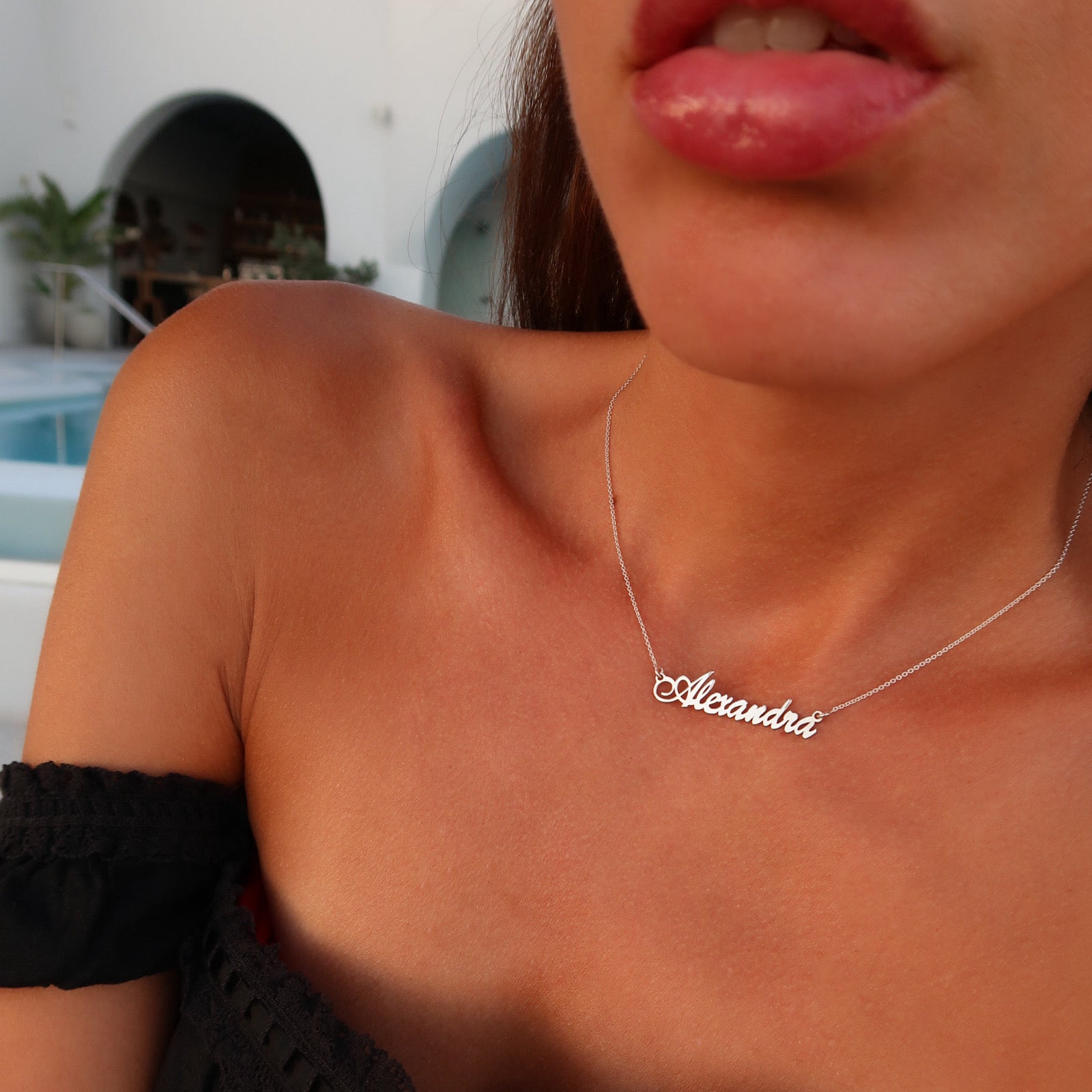 lantisor argint 925 cu nume personalizat maison la stephanie