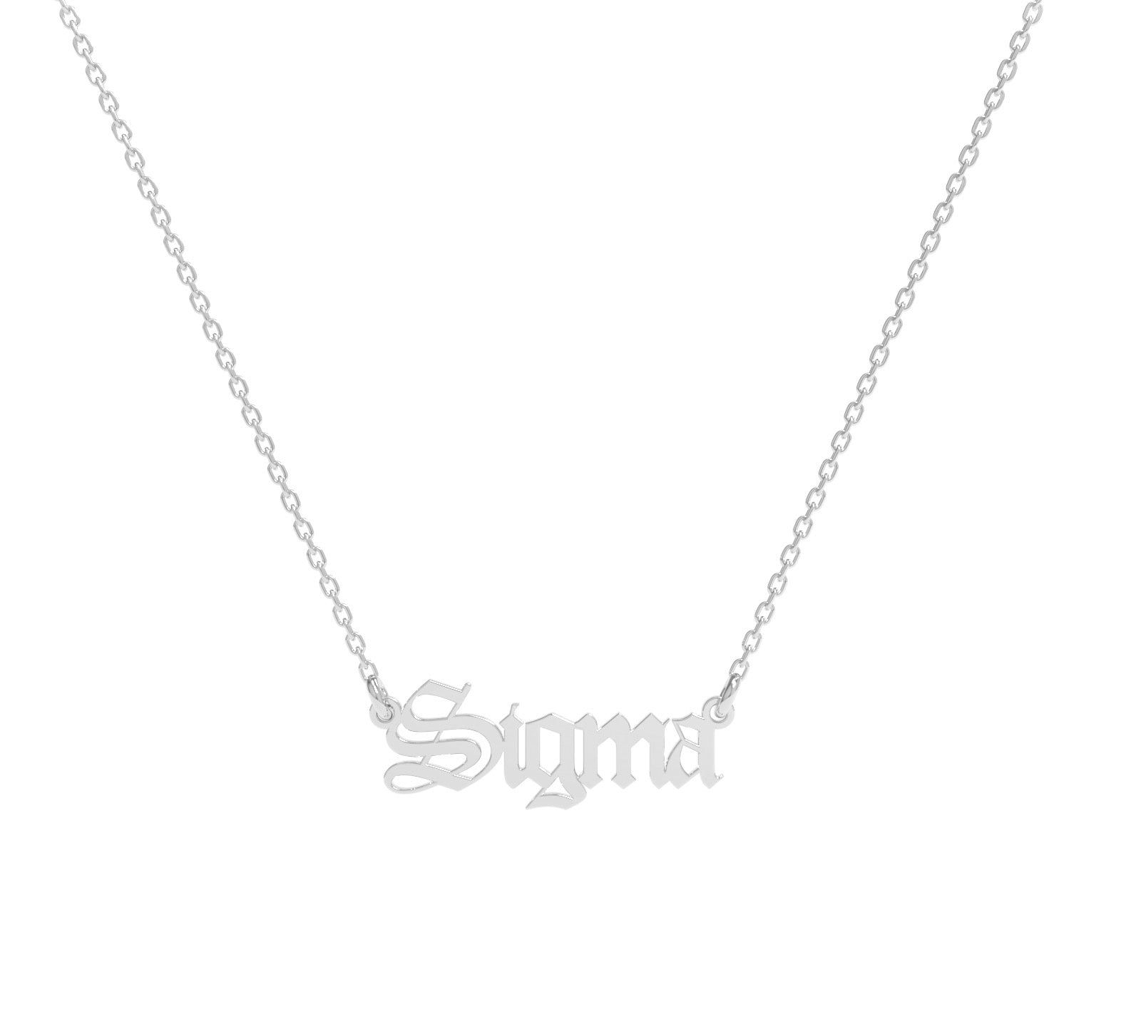 Lănțișor SIGMA din argint 925 – bijuterie minimalistă și elegantă, simbol al forței interioare, ideală pentru cadouri rafinate Maison La Stéphanie.