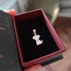 Martisor din argint 925 cu pandantiv catelus