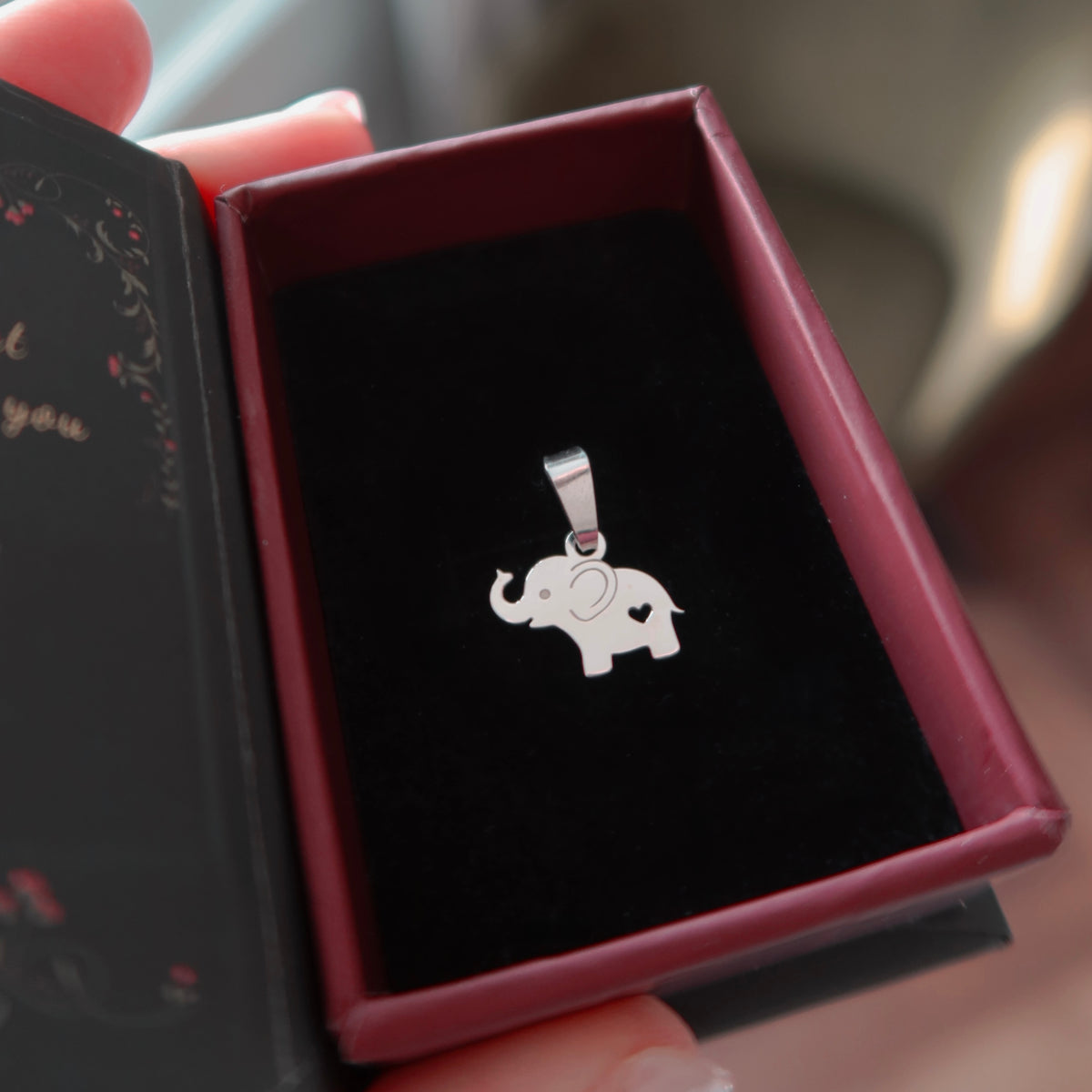 Martisor din argint 925 cu pandantiv elefantel