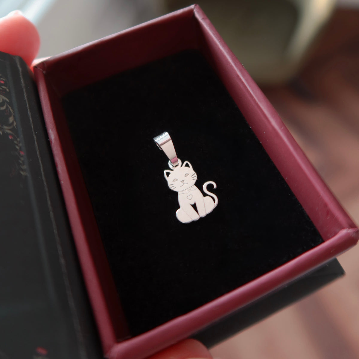 Martisor din argint 925 cu pandantiv pisicuta