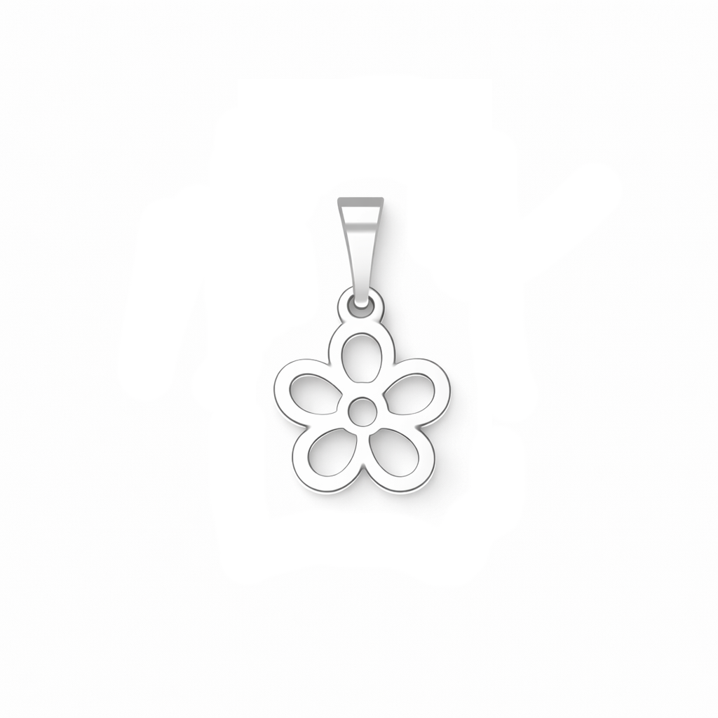 Martisor din argint 925 cu pandantiv floricică