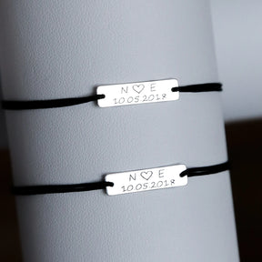 SET 2 BRATARI PERSONALIZATE PLACUTA 19x5 MM ARGINT 925 bratari personalizate cadouri el si ea