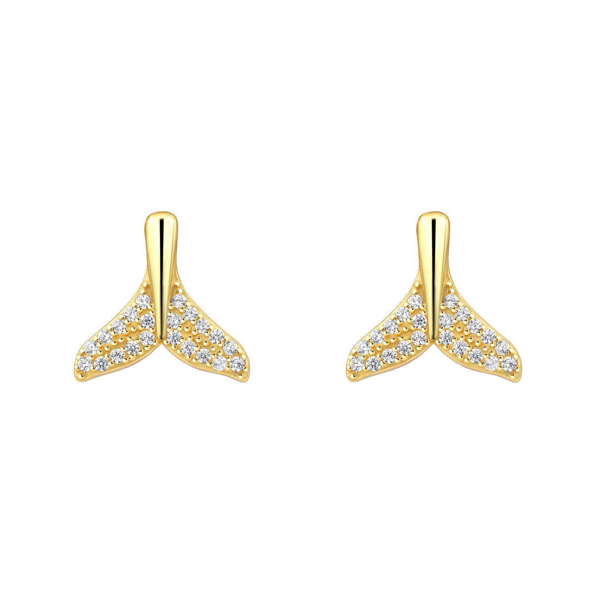 Cercei Tales of the Sea din argint 925 placat cu aur, cu design marin elegant si detalii fine – Maison La Stephanie