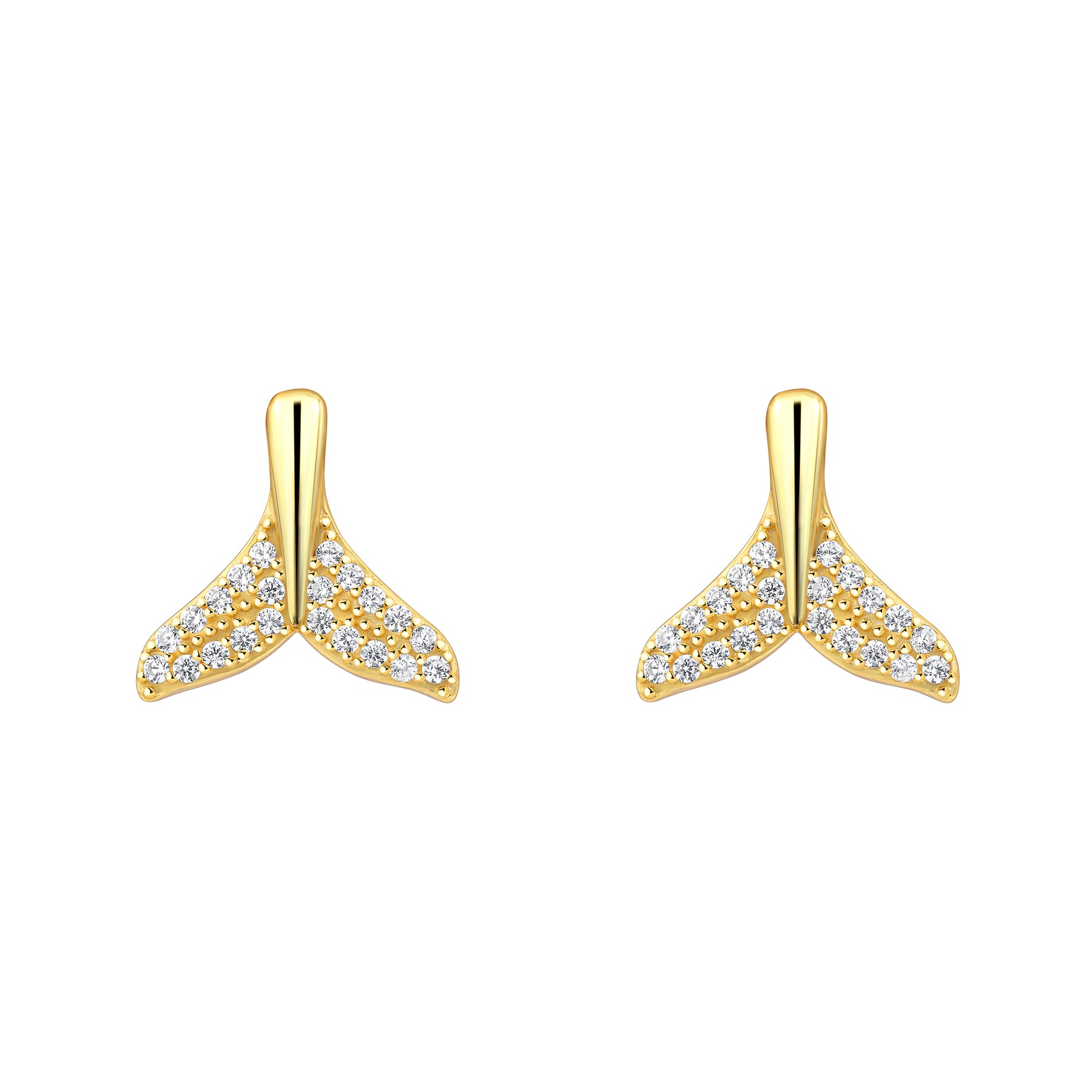 Cercei Tales of the Sea din argint 925 placat cu aur, cu design marin elegant si detalii fine – Maison La Stephanie