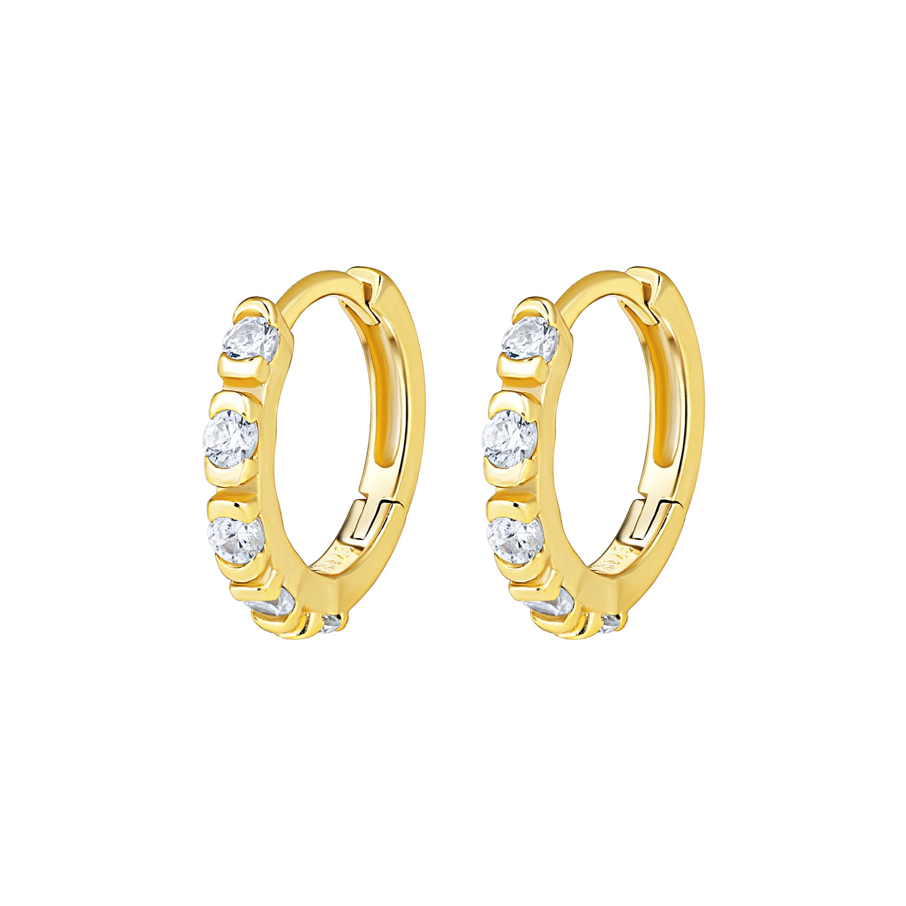 Cercei Velvet Line din argint 925 placat cu aur, design elegant si minimalist – Maison La Stephanie