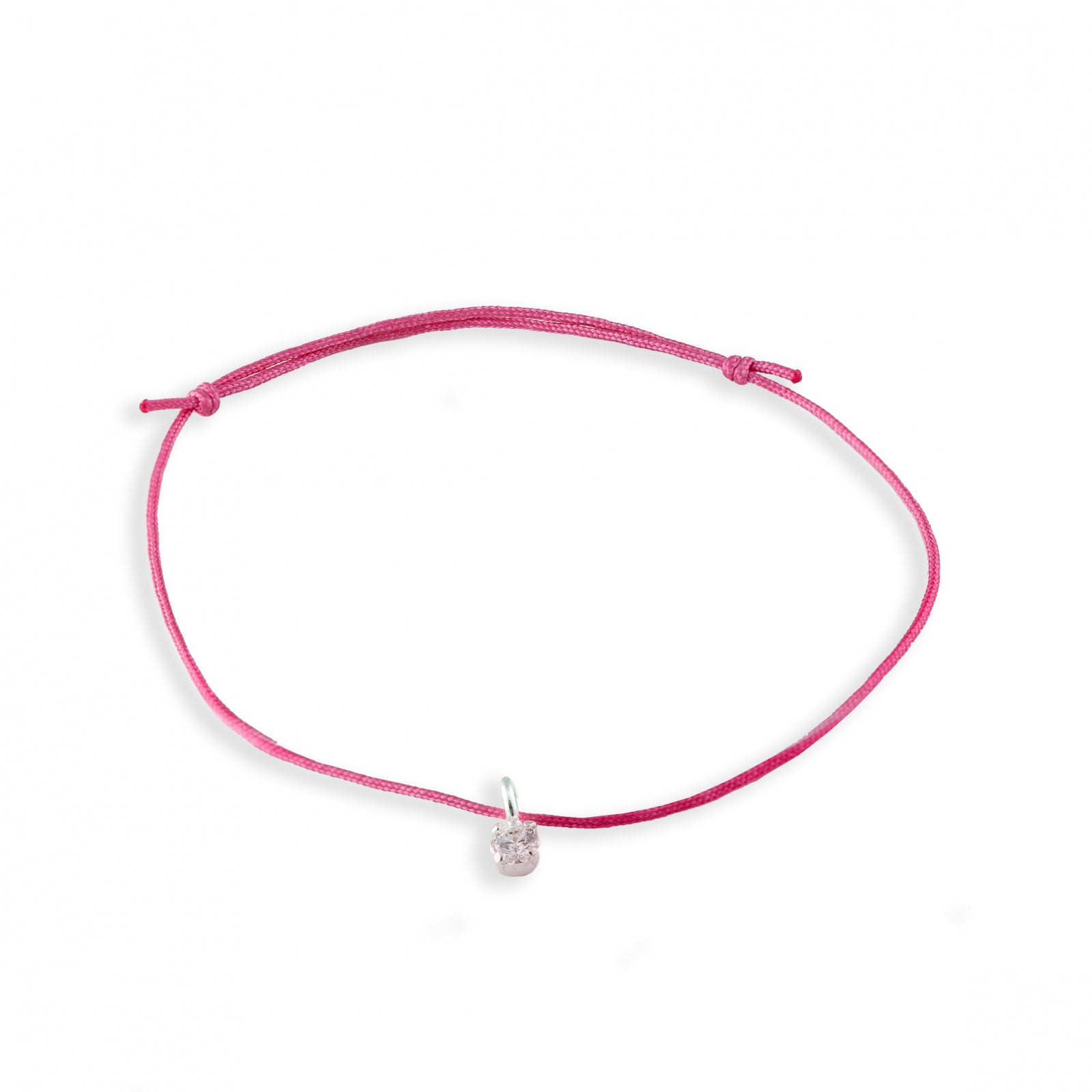 brățară argint 925 Lucky Charm Diamond cu șnur reglabil Maison La Stéphanie