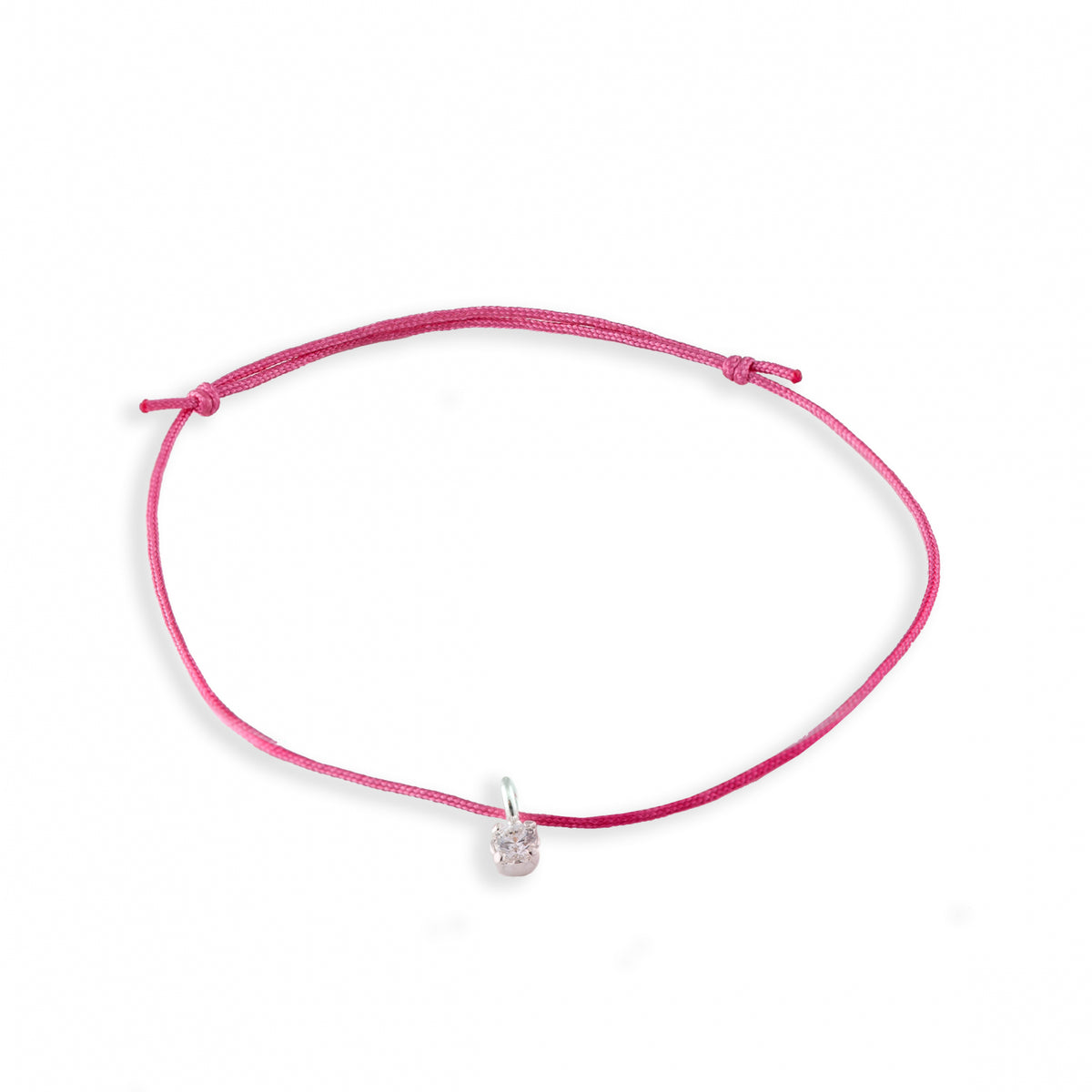 brățară argint 925 Lucky Charm Diamond cu șnur reglabil Maison La Stéphanie