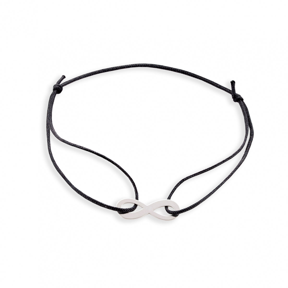 brățară argint 925 cu simbol infinit pe șnur reglabil Maison La Stéphanie