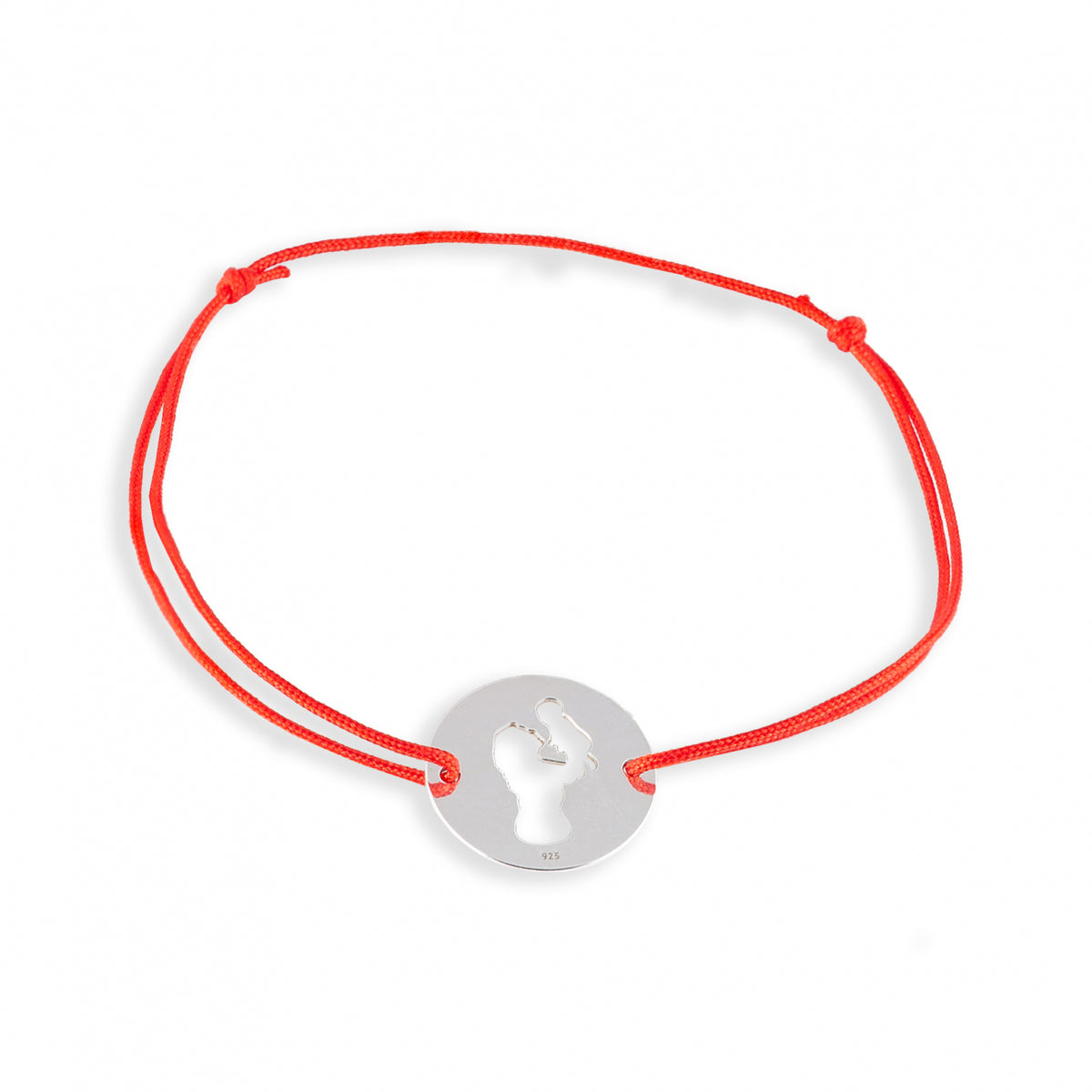 brățară argint 925 Lucky Charm Mamă și Copil cu șnur reglabil Maison La Stéphanie