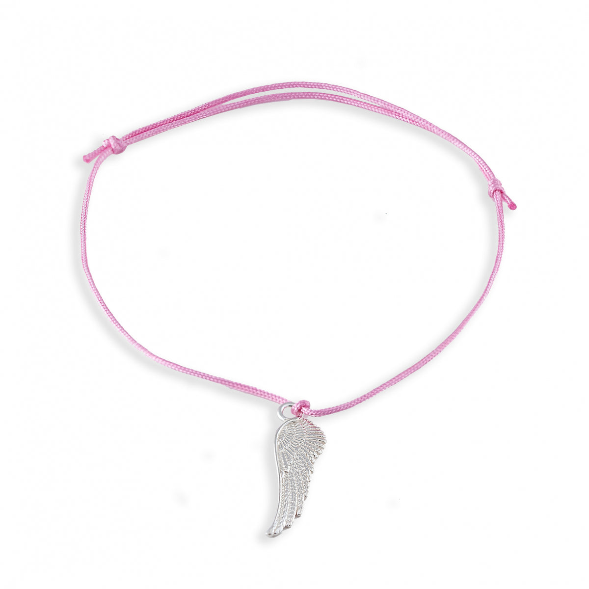 brățară argint 925 Lucky Charm aripă pe șnur reglabil Maison La Stéphanie