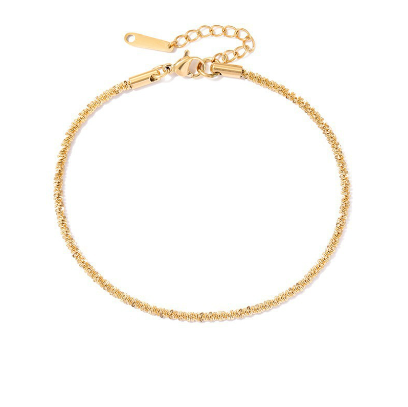 Brățară de picior Round placată cu aur de 18K – bijuterie fină și elegantă de vară, ideală pentru plajă, vacanțe sau ținute casual-chic. Maison La Stéphanie – strălucire discretă, rafinament atemporal.