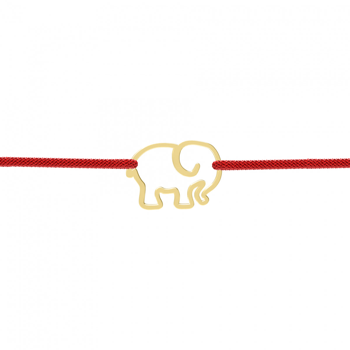 Brățară Elefant Norocos placată cu aur de 18K – talisman elegant al norocului și protecției, realizat din argint 925 placat cu aur. Bijuterie Maison La Stéphanie cu șnur reglabil, ideală pentru cadouri cu semnificație.