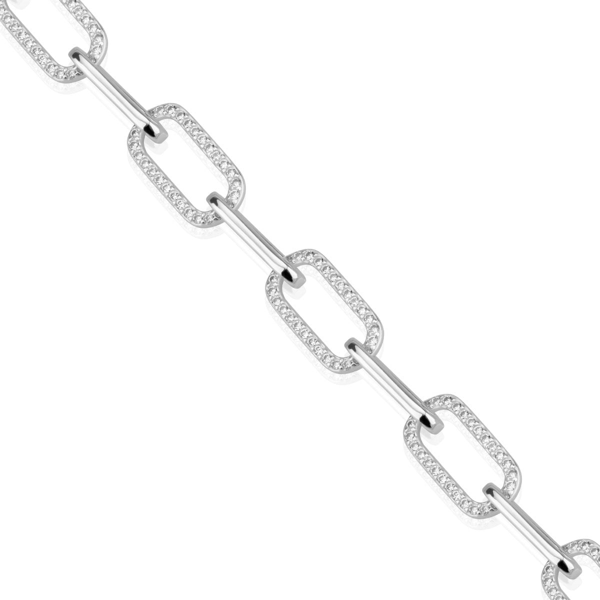 Brățară statement din argint 925 placat cu rodiu, cu zirconii strălucitoare – bijuterie elegantă Maison La Stéphanie, ideală ca și cadou pentru femei rafinate. Perfectă pentru ocazii speciale sau ținute sofisticate.