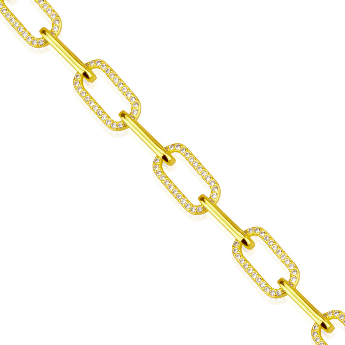 Brățară elegantă din argint 925 placat cu aur 18K, cu zirconii albe – bijuterie rafinată Maison La Stéphanie, ideală pentru femei elegante. Cadou deosebit pentru aniversări, Crăciun sau ocazii speciale.