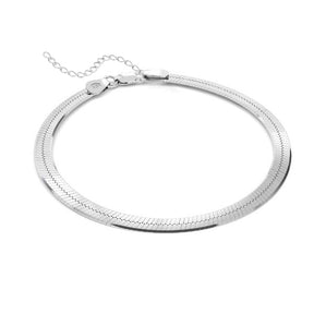 Brățară Herringbone din argint 925 – bijuterie elegantă Maison La Stéphanie, cu finisaj lucios și design clasic, ideală pentru purtare zilnică sau layering.