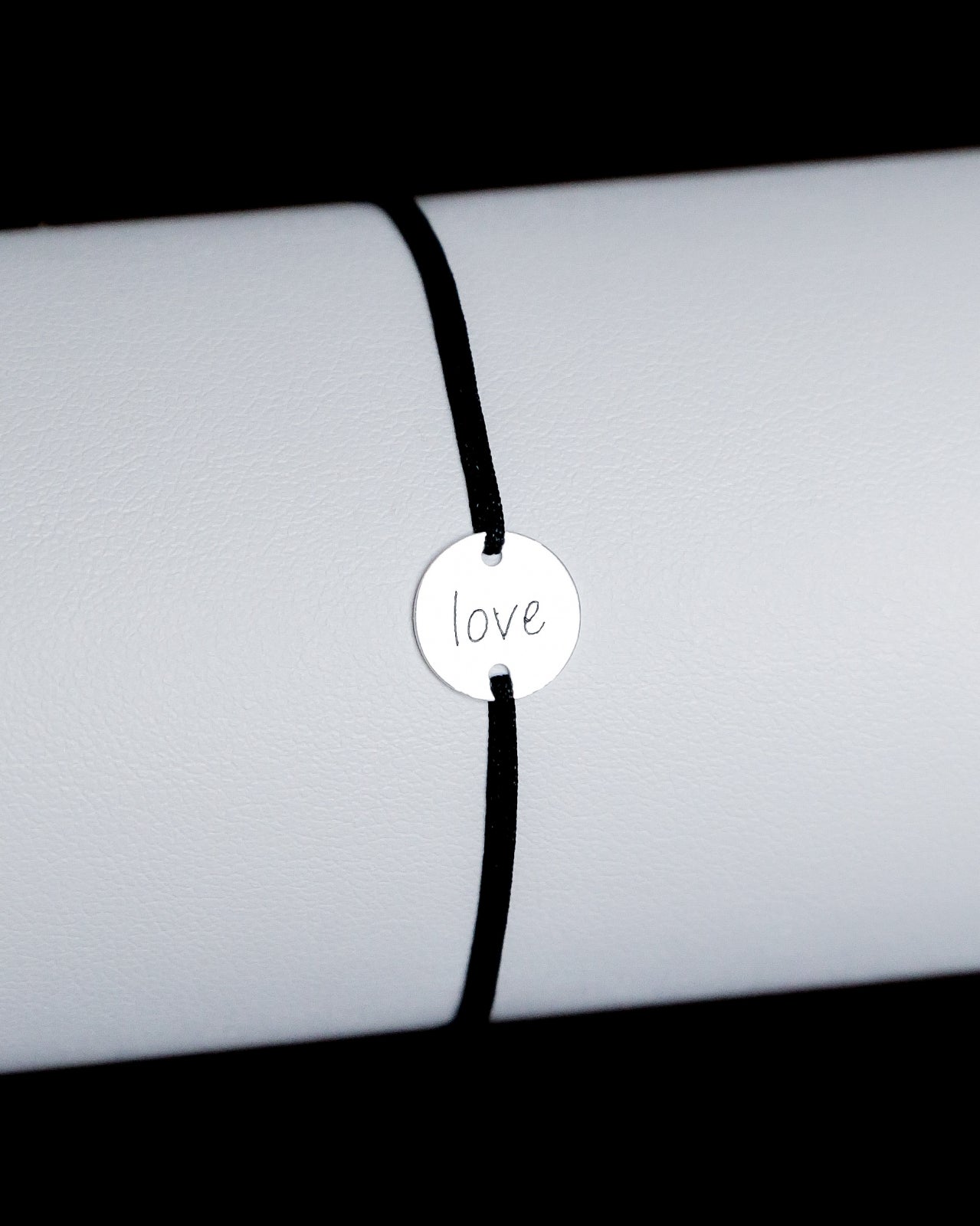 brățară personalizată bănuț argint 925, șnur reglabil, Maison La Stéphanie