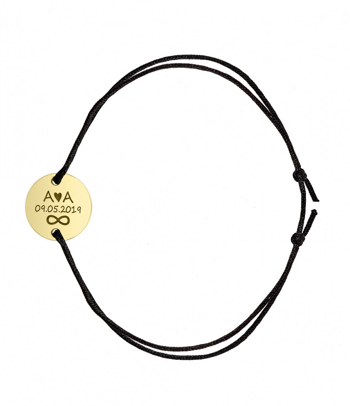 bratara personalizata banut 14mm argint placat cu aur Maison La Stephanie gravura text personalizat cadou cuplu familie prieteni aniversare