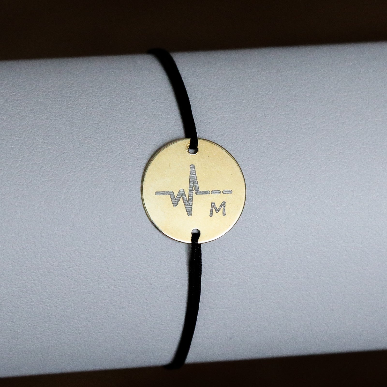 bratara personalizata banut 14mm argint placat cu aur Maison La Stephanie gravura text personalizat cadou cuplu familie prieteni aniversare