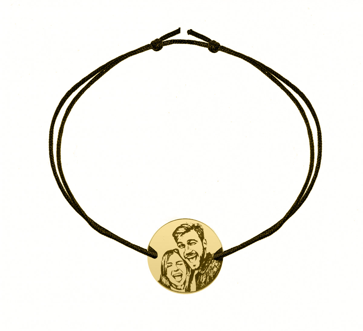 Brățară fotogravură din argint 925 placat cu aur 18K – personalizează cu poza ta. Cadou elegant și emoționant pentru femei, bărbați sau cupluri.