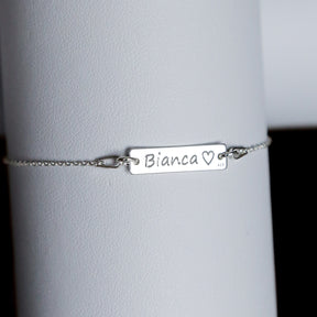 bratara personalizata placuta argint 925 Maison La Stephanie gravura cadou elegant