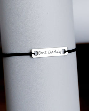 bratara personalizata argint 925 pe snur Maison La Stephanie