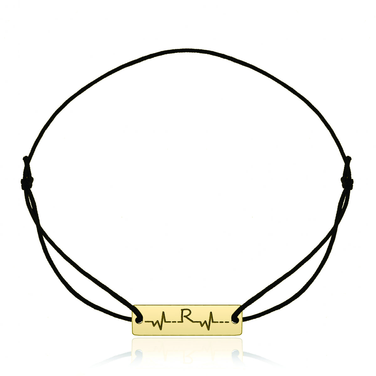 Brățară personalizată cu plăcuță din argint 925 placat cu aur – gravată cu inițiale, nume sau dată. Cadou elegant pentru cupluri, familie sau prieteni. Maison La Stéphanie.