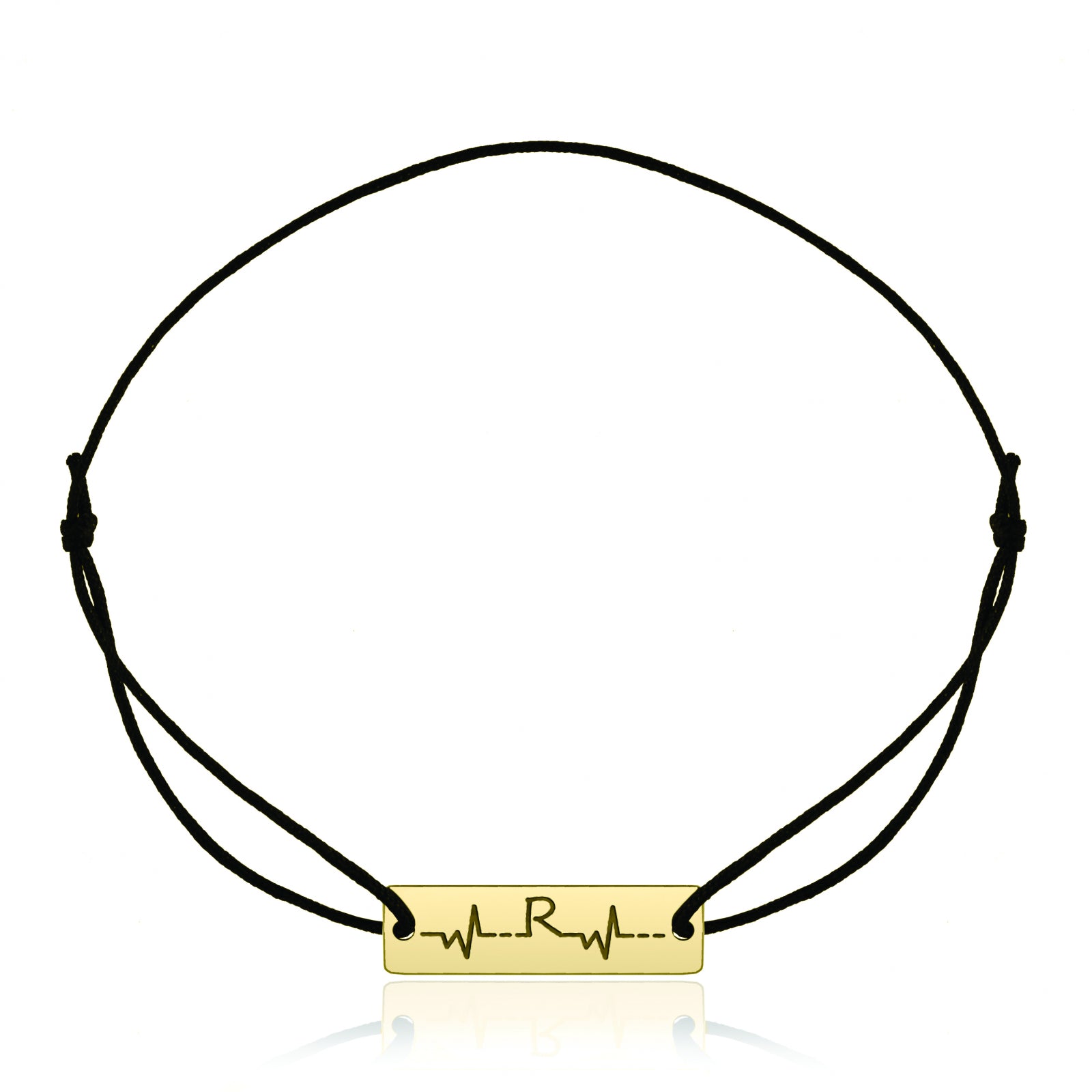 Brățară personalizată cu plăcuță din argint 925 placat cu aur – gravată cu inițiale, nume sau dată. Cadou elegant pentru cupluri, familie sau prieteni. Maison La Stéphanie.