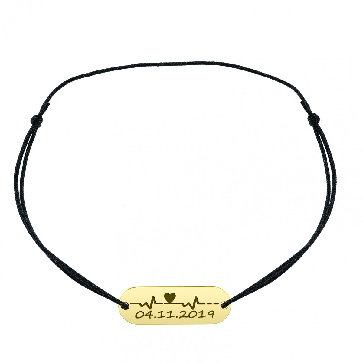 Brățară personalizată cu plăcuță ovală din argint 925 placat cu aur 18K – gravură unică, cadou ideal pentru cupluri, familie sau prieteni. Maison La Stéphanie.