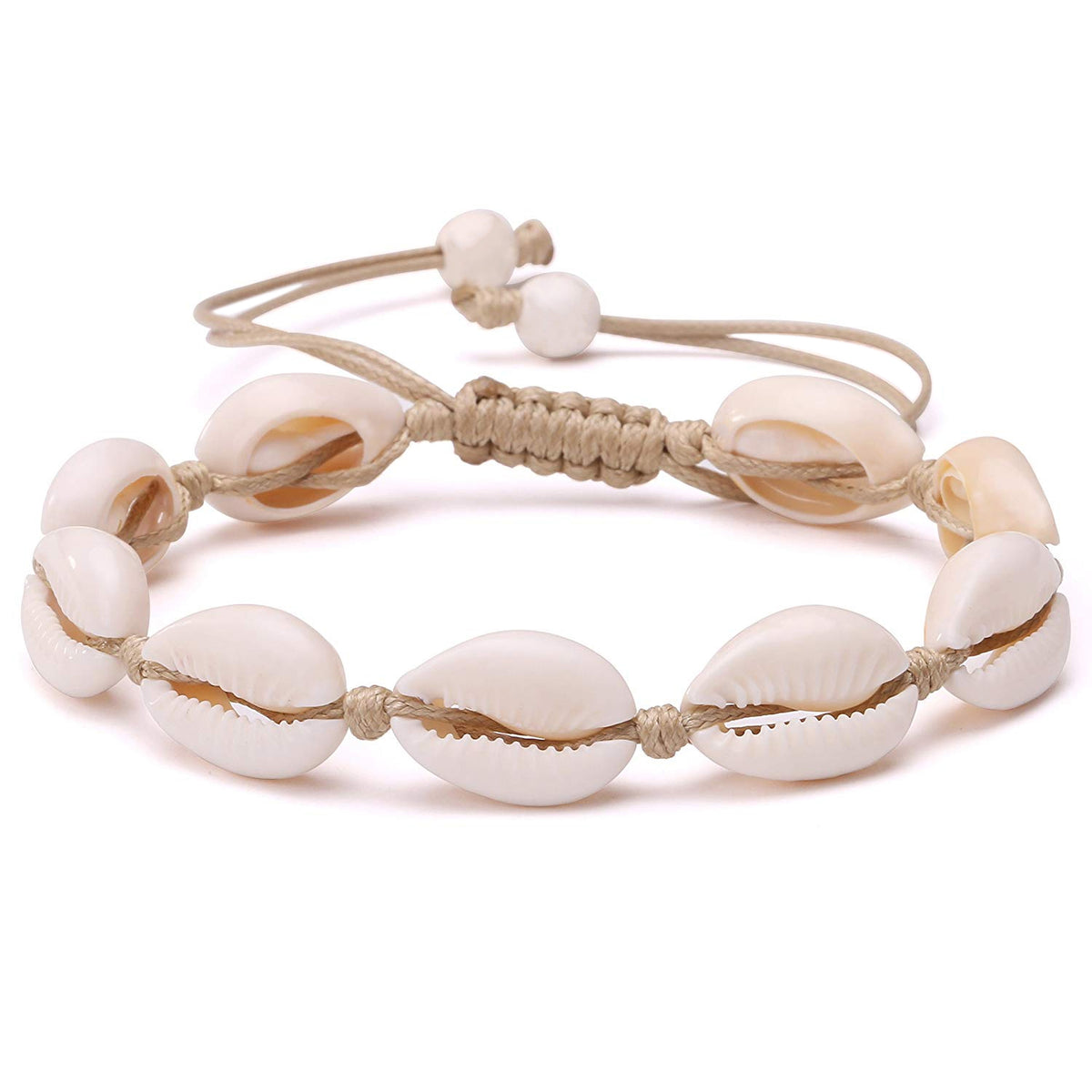 bratara scoici naturale Maison La Stephanie bratara plaja bratara glezna boho chic bijuterii vara accesorii handmade vacanta