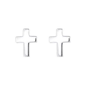 Cercei din argint 925 în formă de cruce – bijuterii fine, moderne, cu semnificație spirituală. Maison La Stéphanie.