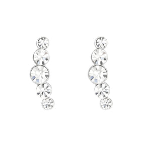 Cercei Diamond Romance din argint 925 cu zirconii albe – bijuterie elegantă, potrivită pentru orice ocazie.