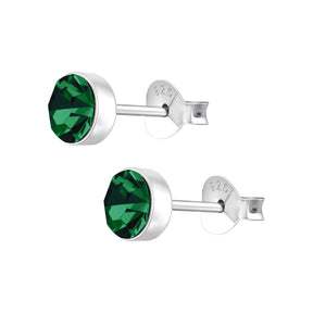 Cercei din argint 925 cu zirconii verzi în stil vintage – bijuterii elegante Maison La Stéphanie, ideale pentru cadouri rafinate, aniversări sau purtare zilnică.