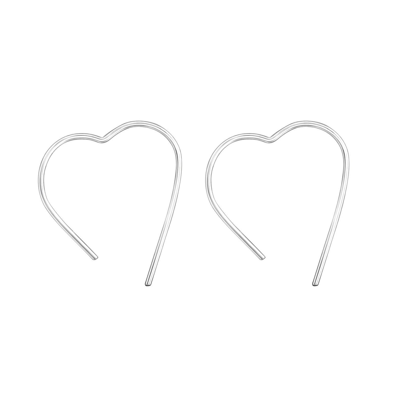 Cercei Big Hearts din argint 925 – cercei inimă mari, minimal și eleganți, semnați Maison La Stéphanie.
