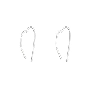 Cercei Big Hearts din argint 925 – cercei inimă mari, minimal și eleganți, semnați Maison La Stéphanie.