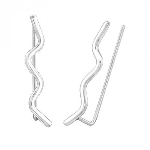 CERCEI TIP EAR CUFFS WAVES ARGINT 